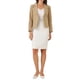 thumbnail image 2 of BLAZER CHIC para Mujeres Abierto Frontal Ropa de Trabajo Verano Chaqueta Corto Color Caqui Claro - Sólido L, 2 of 6