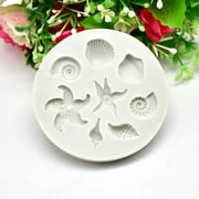 Lmtime DIY Sea Creatures Conch Shell Fondant Cake Candy Cake Decoration Tools