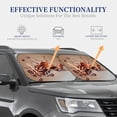 thumbnail image 4 of Balery Coffee Beans Chocolate Splash Parasol para parabrisas de coche de 2 piezas | Parasol plegable para parabrisas delantero de coche para la mayoría de sedanes-Small, 4 of 6