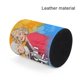 thumbnail image 4 of Chicas de Oro-theme Cylinder Pen Holder Pencil Organizer with Flannel Lining PVC Leather Material Cardboard Base for study work 10*8CM, 4 of 6