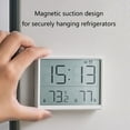 thumbnail image 4 of PatungKu Modern Digital Wall Clock Battery Powered Quiet Alarm Clock Digital Display, 4 of 12