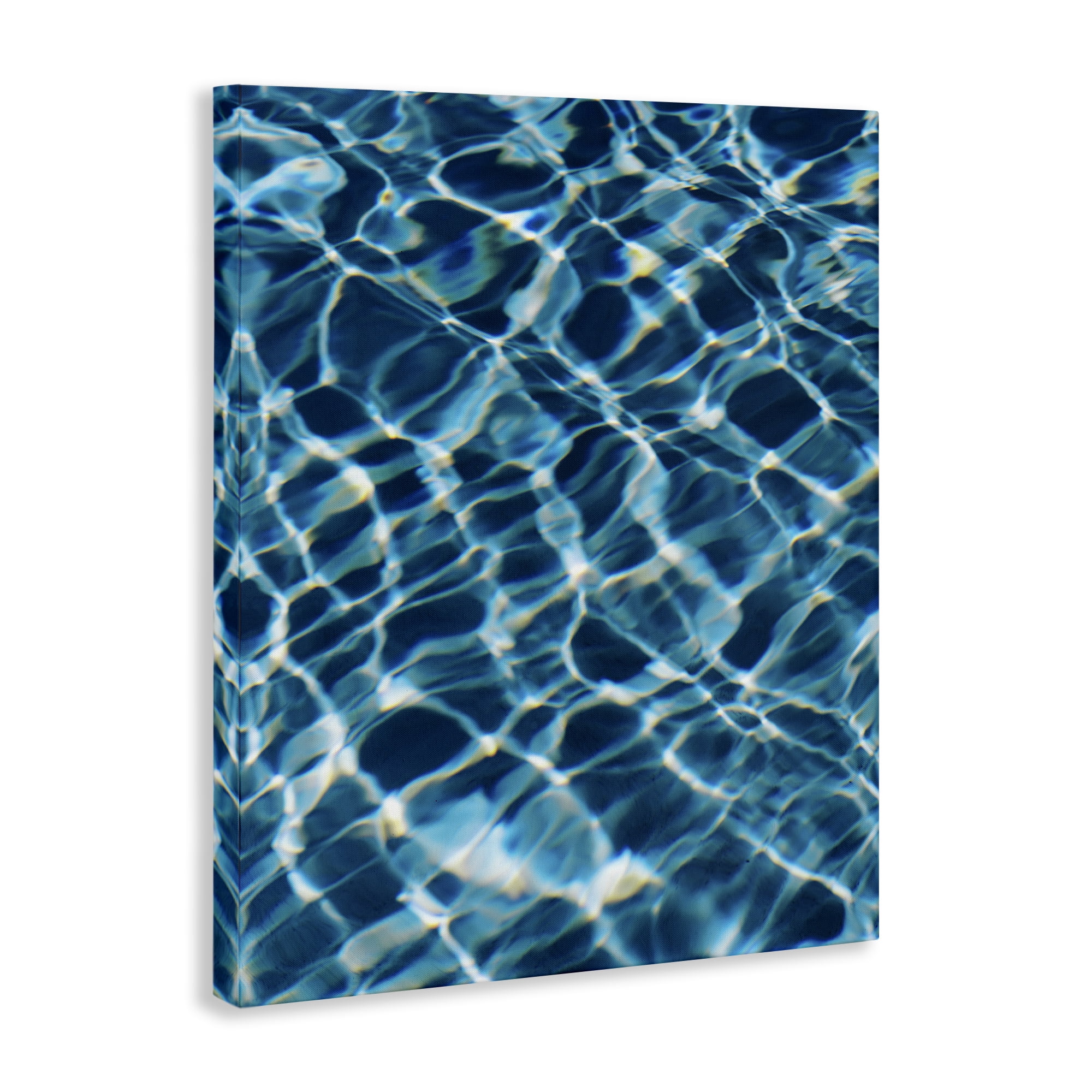 Stupell Industries Beach Water Pattern Abstract Painting Gallery Wrapped Canvas Art Print Wall Art, 30 x 40