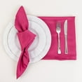 thumbnail image 5 of Balsa Circle 5 Pieces 20" Fuchsia Lamour Satin Napkins Wedding Party, 5 of 6