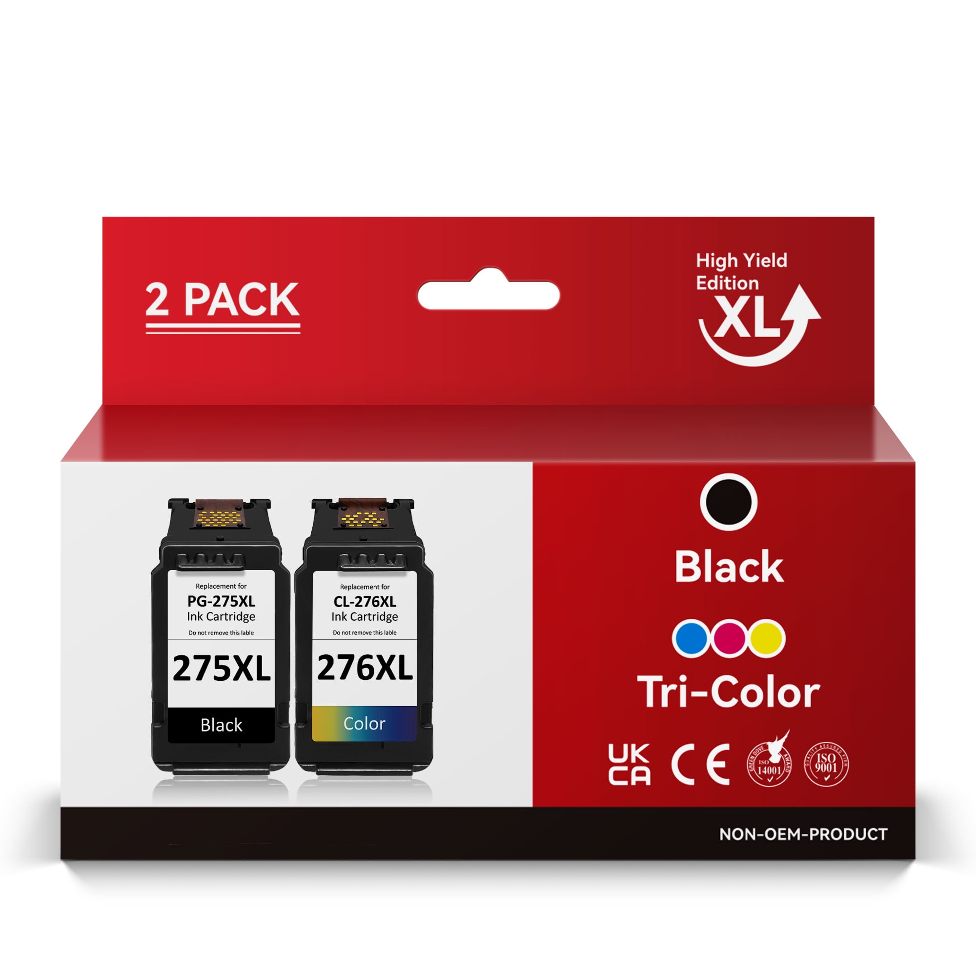 Replacement PG275XL PG 275 XL CL276XL CL 276 XL High Yield Ink