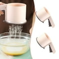 Cake Cup Flour Sieve Hand Held Round Baking Tool Flour Sieve Cup Hand ...