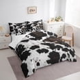 thumbnail image 2 of Abstract Cowhide Comforter Set 7pcs,Brown White Cow Print Bedding Twin,Farm Animals Print Bed Set with 1 Comforter,1 Fitted Sheet,1 Flat Sheet,2 Pillowcases,2 Throw Pillow Cover, 2 of 5