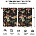 thumbnail image 2 of Blackout Kids Curtains,Red Mushroom Butterfly Black Pattern Childrens Insulated Curtains Set Of 2,Bedroom Essentials,Toddler Room Decor 42"x54", 2 of 5