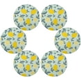 thumbnail image 3 of Coolnut Yellow Lemons Round Placemats Waterproof Non-Slip Washable Place Mats Polyester Table Mats Set of 4 Heat Resistant for Home Kitchen Holiday Party Home Decor Gifts, 3 of 7