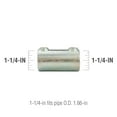 thumbnail image 3 of Galvanized 1-1/4-in Straight Coupling fits Pipe O.D. 1.66-in, 3 of 3