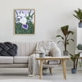 thumbnail image 3 of Stupell Industries Modern Purple & White Irises Gold Floating Frame Canvas Art, 17 x 21, by Sarah Waldron Kimball, 3 of 8