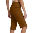 thumbnail image 7 of Summer Crop Pants,Women's Bermuda Long Shorts Knee Length Capris with Zipper Pockets Athletic Walking Athletic Casual Summer, 7 of 7