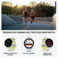 thumbnail image 3 of Garmin Forerunner 970®, Premium GPS Running and Triathlon Smartwatch, AMOLED Display, Built-In LED Flashlight,, Titanium with Whitestone Case and Whitestone/Translucent Amp Yellow Band, 3 of 10