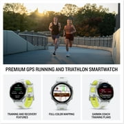 Garmin Forerunner 970, Titanium with Whitestone/Amp Yellow Band (010-02969-01)