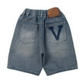 thumbnail image 7 of Tkrady Boys Jeans Shorts Summer Loose Five Quarter Pants with Pocket, Sizes 3-14 Years, 7 of 7
