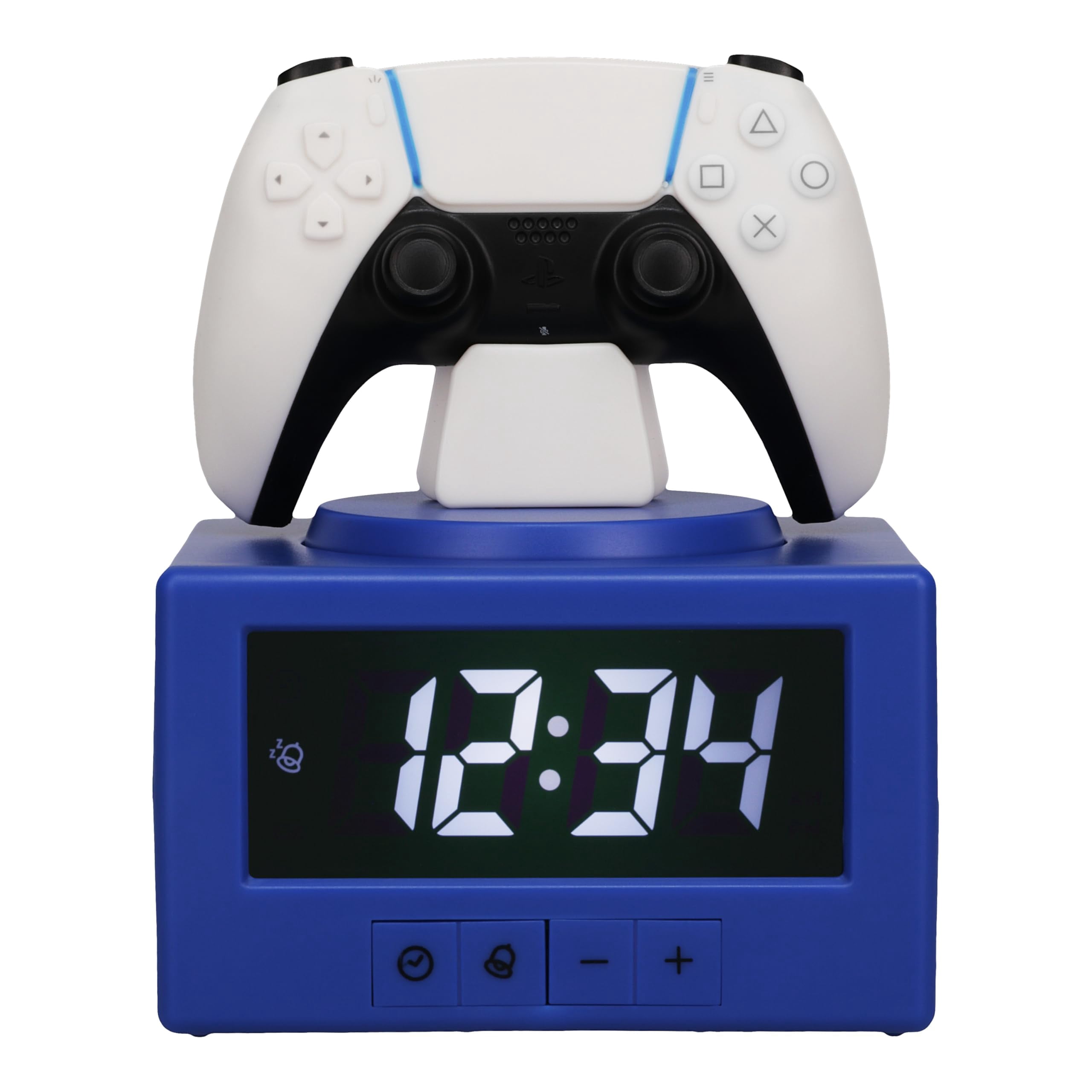 PlayStation DualSense Controller Digital Alarm Clock with Night Light Function – Officially Licensed Gaming & Bedroom Décor for Kids & Teens | Paladone