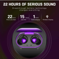 thumbnail image 5 of UrbanX Street Buds Plus For - True Wireless Earbuds w/Hands Free Controls (Wireless Charging Case Included) - Purple, 5 of 7