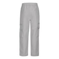 thumbnail image 5 of Tdoqot Mens Cargo Pants- Casual Stretch Baggy Straight Leg Work Pants Gray Size 29, 5 of 6