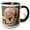 Black/White, variant on 3drose, South Africa, Addo Elephant Np, Baby Elephant-af42 Pso0143 - Paul Souders, 11oz Two-tone Yellow Mug
