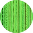 thumbnail image 1 of Ahgly Company Indoor Round Abstract Green Modern Area Rugs, 6' Round, 1 of 4