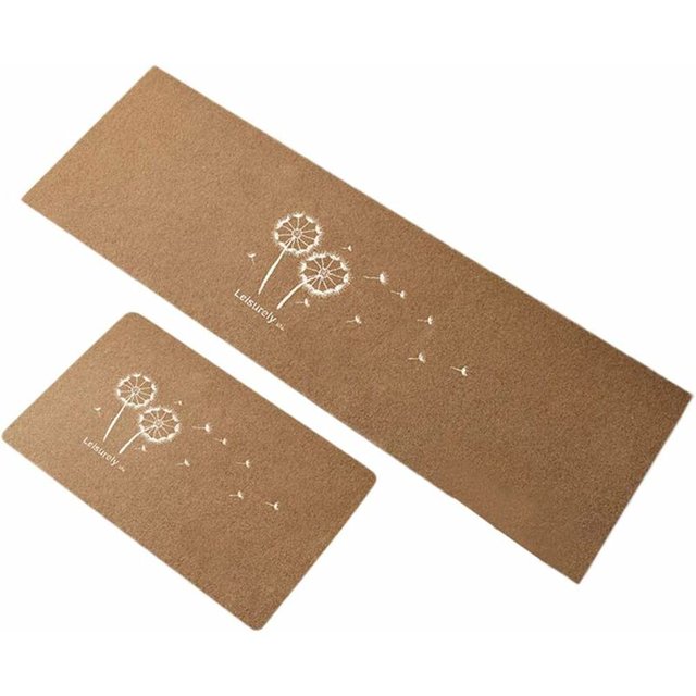 Alfombrilla de cocina antideslizante, 2 piezas, alfombra absorbente de agua para la entrada del baño, felpudo, alfombra de cocina para el suelo delante del lavabo 6 M-