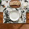 thumbnail image 3 of Tree Crows Halloween Placemats Set of 4, 12x18 Inch Branches Fall Table Mats for Outdoor Home Party Kitchen Dining Decoration (2,30x45cm,Strip), 3 of 7