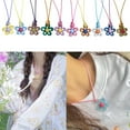 thumbnail image 2 of SIEYIO Minimalist Flower Charm Necklace Delicate Statement Jewelry for Valentine Day, 2 of 20