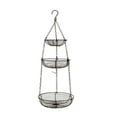 thumbnail image 1 of Cesta colgante de 3 niveles, gancho de cadena de metal, organizador de frutas de alambre resistente que ahorra espacio para de, 1 of 8
