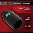 thumbnail image 2 of ABN Axle Nut Socket 30mm 1/2" Inch Drive Universal for 6pt Axle Nut on Vehicles, 2 of 7