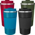 thumbnail image 1 of Juego de 4 tazas térmicas para café ATZNZIK de acero inoxidable de 510 ml, 1 of 7