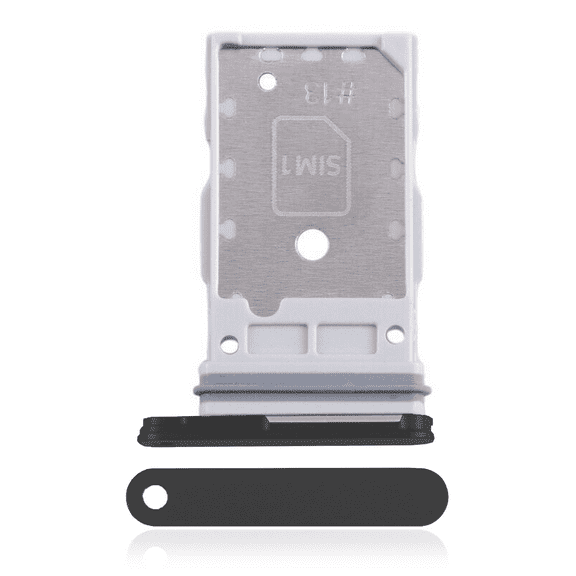 Replacement Single Sim Card Tray Compatible With Samsung Galaxy S24 5G / S24 Plus 5G (Onyx Black)