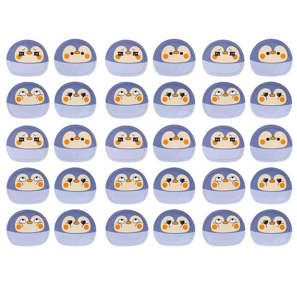 30Pcs/Set Cute Cartoon Penguins Hot Stickers Body Warmer Paste Stick Lasting Heat Patch Children Students Self-heating Winter Paste Pads for Home School