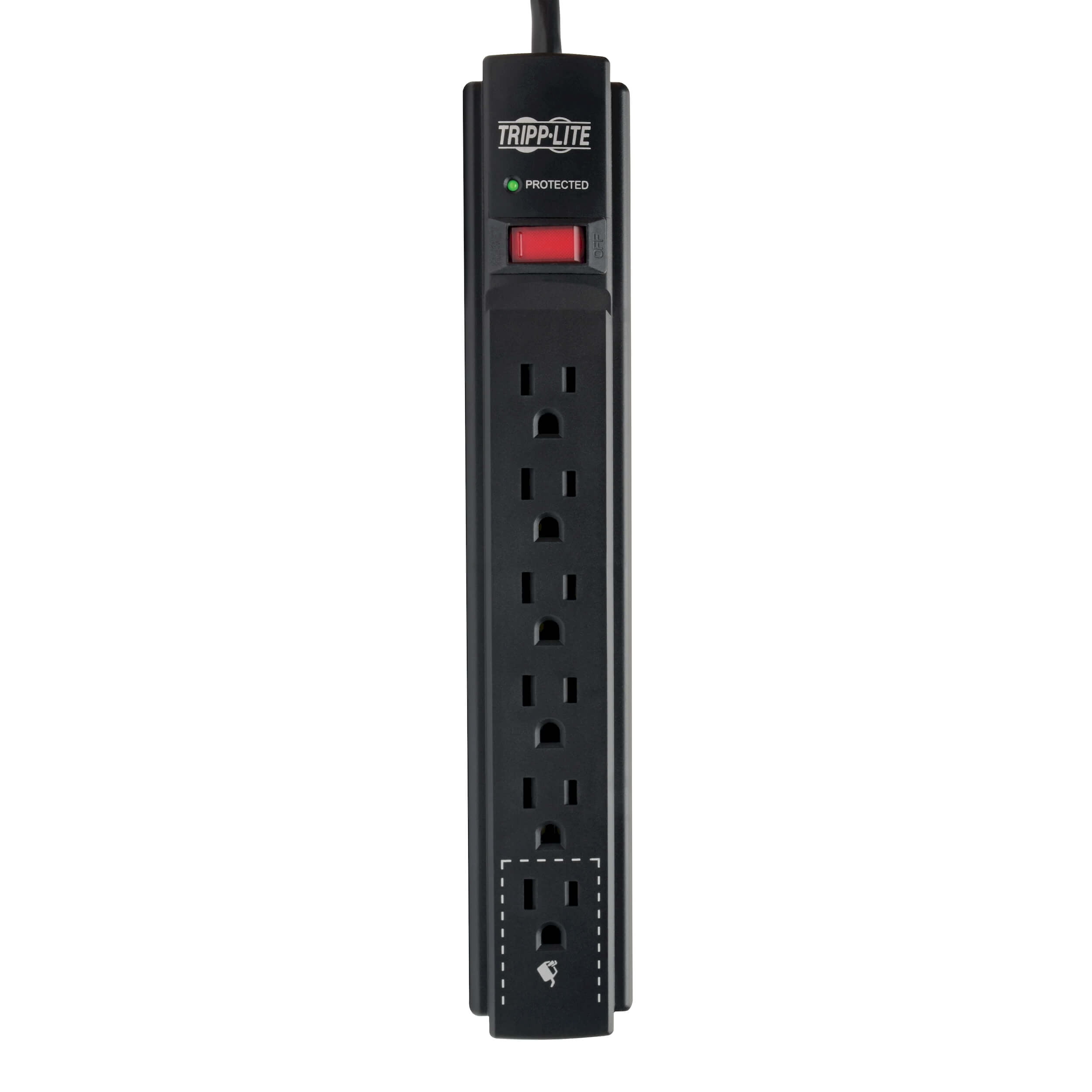 Tripp Lite TLP615B Protect It! 6-Outlet Surge Protector, 15ft Cord