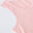 thumbnail image 4 of lkfuzj Baby Girl Summer Casual Tank Top Crewneck Sleeveless Basic Solid Color T-Shirt Comfortable Soft Thin Crop Top For Girls And Boys Tank Top Tee Pink, 4 of 6
