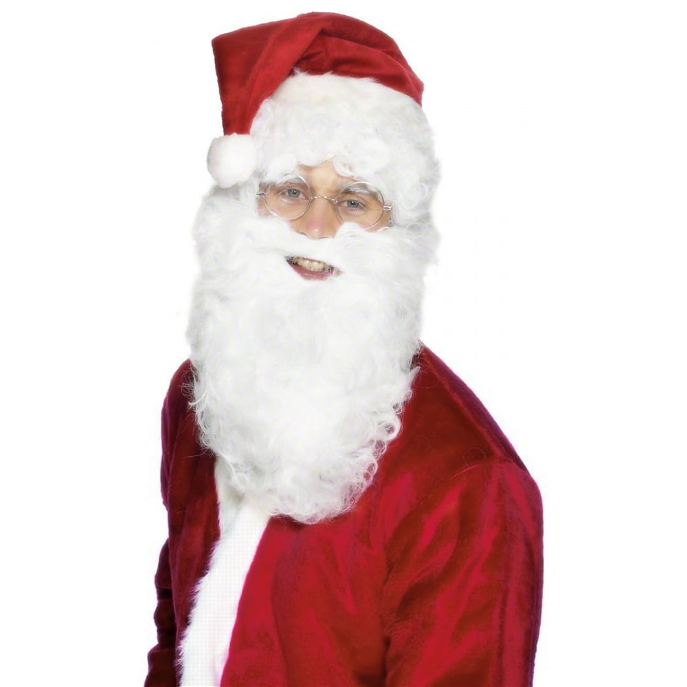 Christmas Festive White Santa Claus Beard  mens Fancy Dress Accessory 