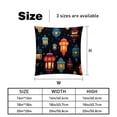 thumbnail image 5 of Ramadan Lantern Velvet Throw Covers Pillows with Unique Patterns - Set of 2 Decorative Pillow Inserts in 16x16, 18x18, 20x20 Inches for Home Decor and More, 5 of 6