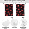 thumbnail image 2 of Wukai Beautiful Red Ladybug Garden Flags Double Sided Welcome Garden Yard House Flags Outside Outdoor House (Only Flag), 2 of 8