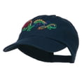 thumbnail image 2 of Outlined Dragon Embroidered Washed Cap - Navy OSFM, 2 of 5
