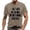Khaki, variant on Men's Letter Print Short Sleeve Round Neck T Shirt Floral Fashion Trend Bottoming Shirt Men's T Shirt Mens Tall A Shirts Man Shirt