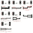 thumbnail image 3 of Articulated Security Camera Mount 180° Base Rotation Foldable Arms for Projectors, 3 of 8