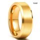thumbnail image 1 of Anillo de fibra de carbono para boda de tungsteno con borde biselado de ranura de Color dorado de 8mm para hombre, anillo de acero inoxidable con rueda de engranaje Punk para hombre Tan Jianjun unisex, 1 of 2