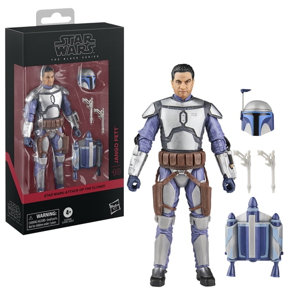 Star Wars The Black Series Jango Fett, Star Wars: Attack of the Clones Premium Collectible 6 Inch Action Figure