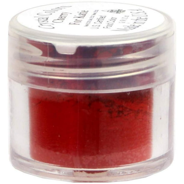 Crystal Color Powder Food Coloring, One Jar of 2.75 Grams Cherry for