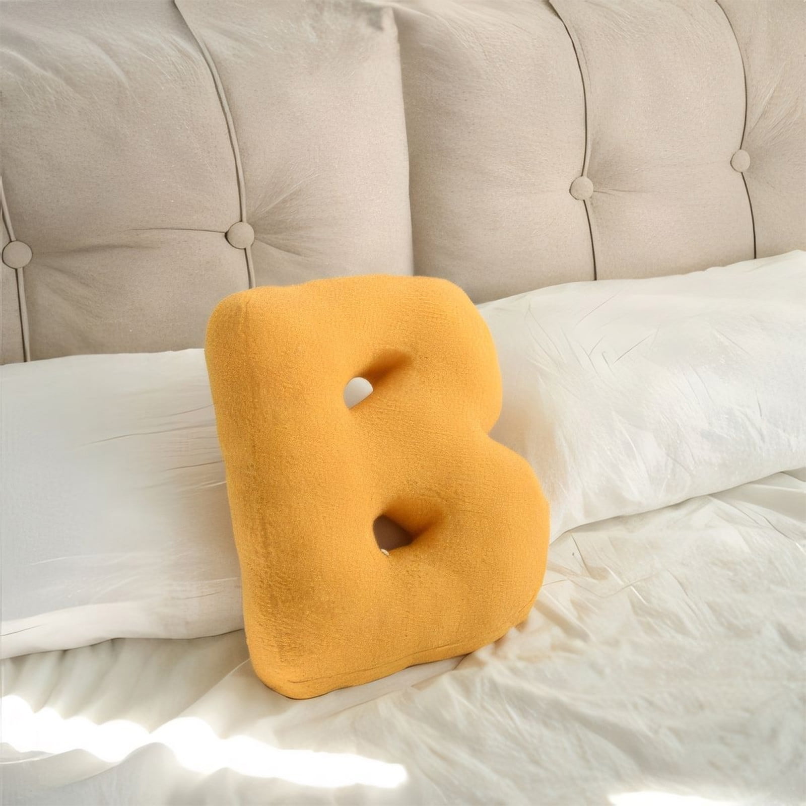 TACILIP Room Decor, 26 Letter Pillows Cute Soft Letter Decorative Pillows English Alphabet Throw Pillows Cushion For Living Room Sofa Couch Bed Car Decoration, Housewarming Gifts