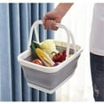 thumbnail image 2 of Collapsible Plastic Oval Laundry Basket, Oval Plastic Collapsible Laundry Basket, Oval Collapsible Laundry Basket, for Shopping Basket, Fruit Basket, Laundry Basket, 2 of 5