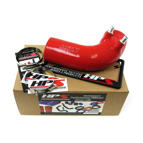 HPS Red Reinforced Silicone Post MAF Air Intake Hose Kit Compatible for Lexus 08-12 ISF V8 5.0L, 18521-RED