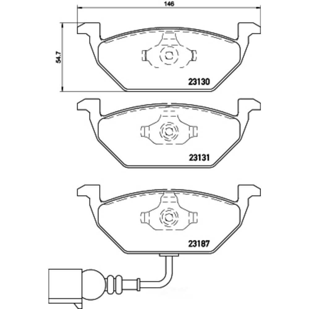 Brembo P85072X XTRA Low-Met Disc Brake Pad Set