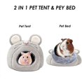 thumbnail image 4 of Cama cueva para conejillos de Indias, accesorios para jaulas lavables para animales pequeños, cama escondite para mascotas, casa antideslizante para hámsteres, chinchillas y erizos (ratón), 4 of 5