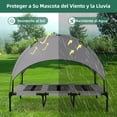 thumbnail image 3 of Cama para Perro Grande, Cama Elevada para Perros con Toldo Extraíble, Tela Oxford 600D , Cama para Perros Lavable y Transpirable, Apto para Jardín, Playa y Camping, Gris, 3 of 9