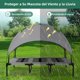 thumbnail image 3 of Cama para Perro Grande, Cama Elevada para Perros con Toldo Extraíble, Tela Oxford 600D , Cama para Perros Lavable y Transpirable, Apto para Jardín, Playa y Camping, Gris, 3 of 9