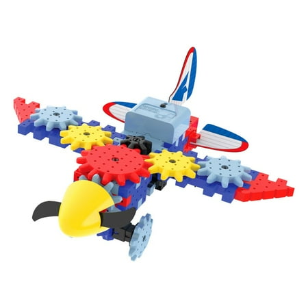 The Learning Journey – Techno Gears – Aero Trax Plane 2.0 – 50+ Pieces – Kid Toys & Gifts for Boys & Girls Ages 6 Years and Up – STEM